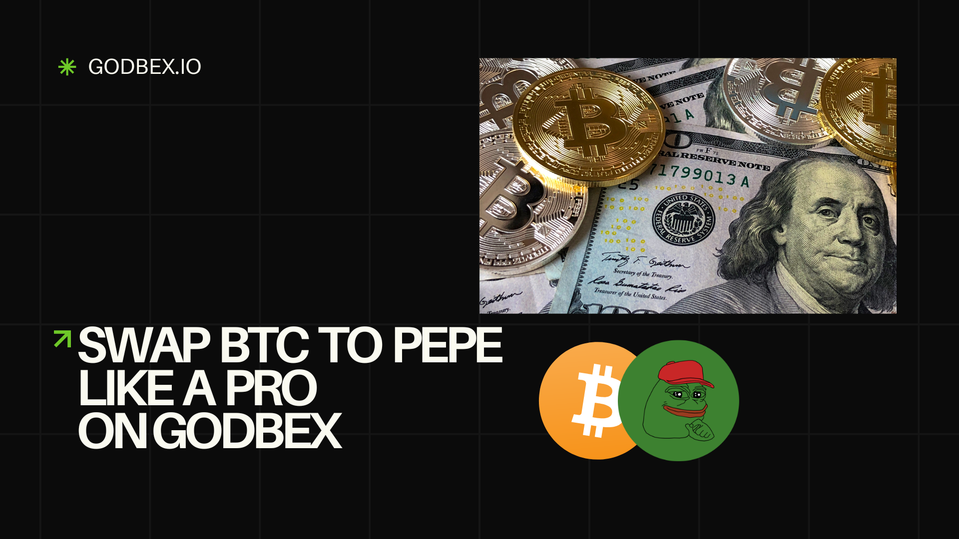 Swap BTC to PEPE Like a Pro on Godbex